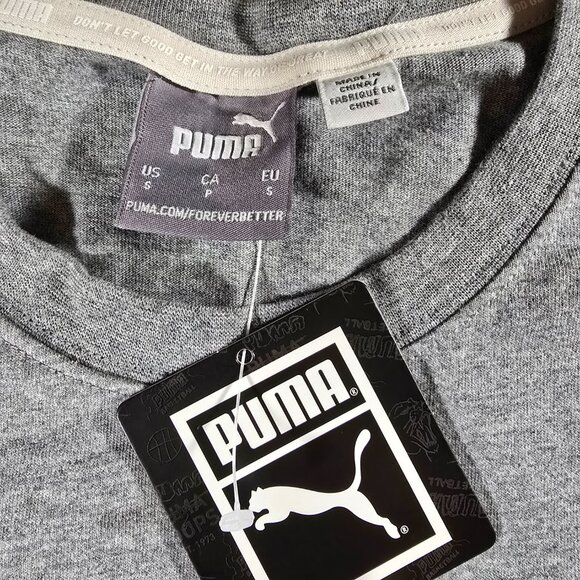 PUMA Black Fives "Make History Now" Graphic Tee Men's Size Small 532264-02 Gray - Picture 10 of 11